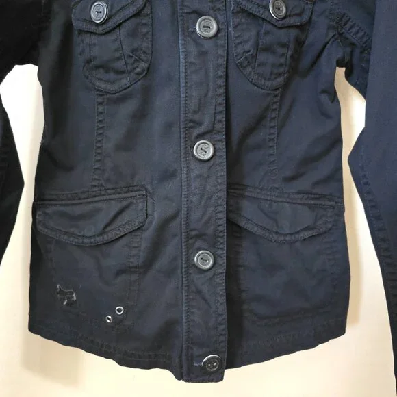 Fox Riders Company Black Utility Streetwear Jacket Medium - Picture 8 of 15